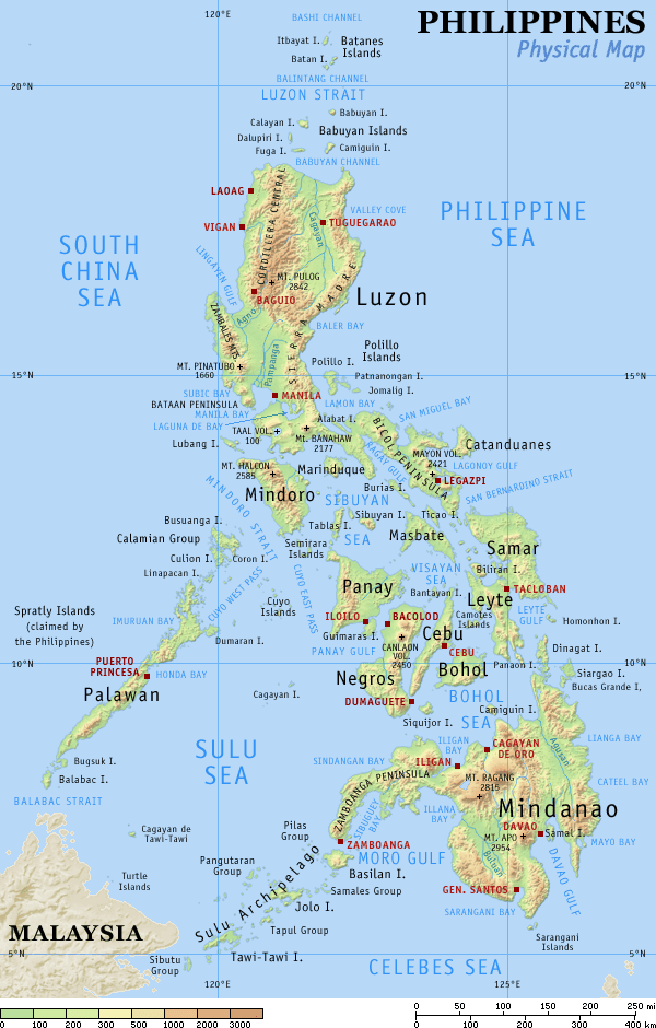 bản đồ philippines